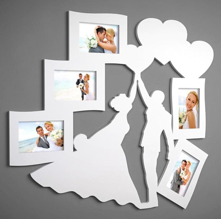 Wedding Collage Photo Frame CDR Vector File for Laser Cutting