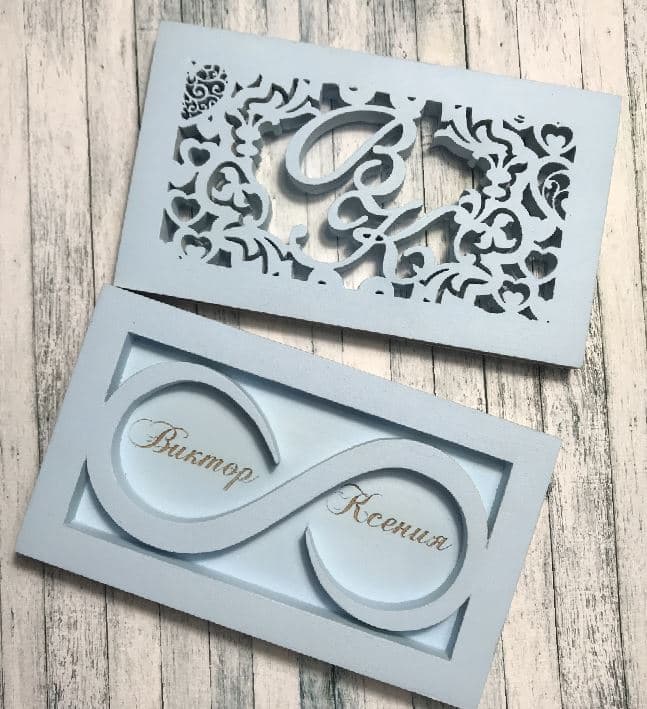 Wedding Ring Box Laser Cut Vector Files (CDR, DXF, SVG)