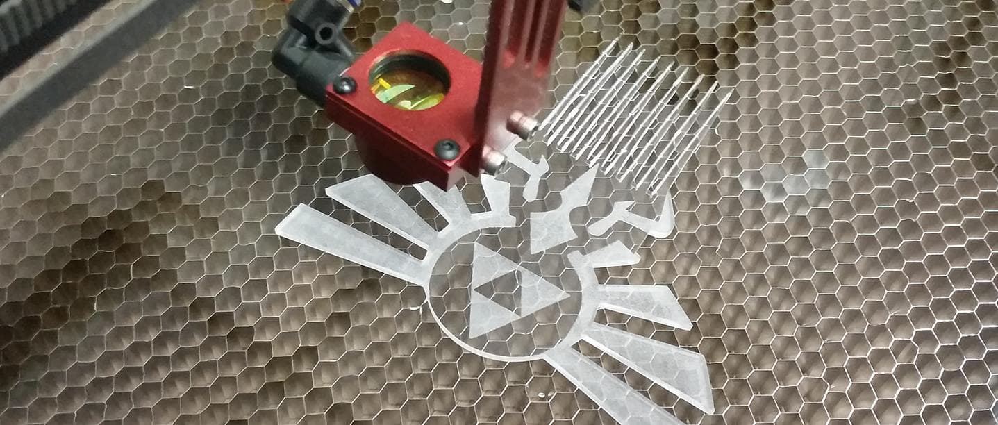 Zelda Triforce Hair Comb Laser Cut Vector File SVG